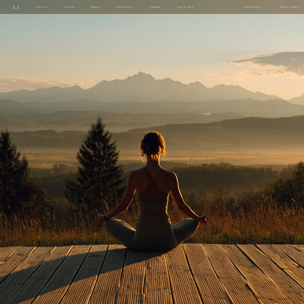Frau praktiziert Yoga in der Natur und schöpft neue Energie